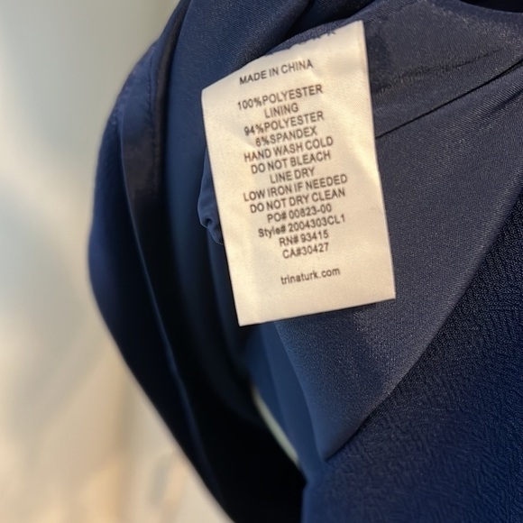 NWT Trina Turk Navy Heatwave Dress Size 4 - Picture 10 of 10